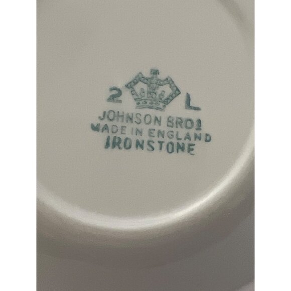 Set Of 4 Johnson Bros England  Bloomburys Ironstone Scalloped Bowls With Floral - Picture 4 of 4